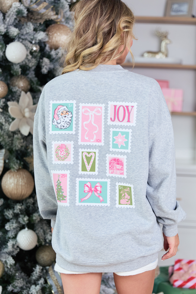 Dear Santa Light Grey Graphic Sweatshirt - Image 3