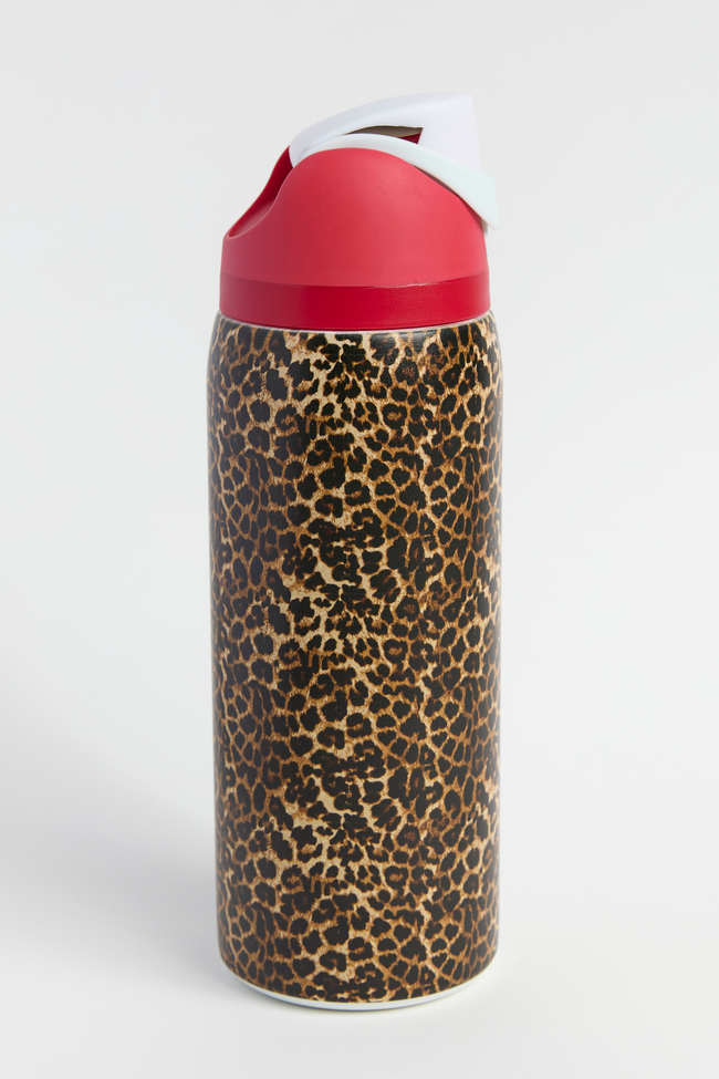 Leopard Print 32 Oz Water Bottle - Image 4
