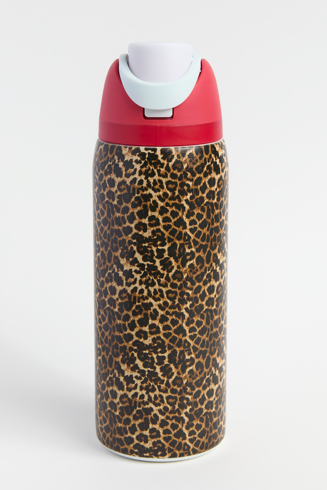 Leopard Print 32 Oz Water Bottle
