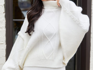 Lindy Ivory Turtleneck Sweater