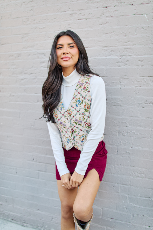 Bellamy Floral Tapestry Vest - Image 3