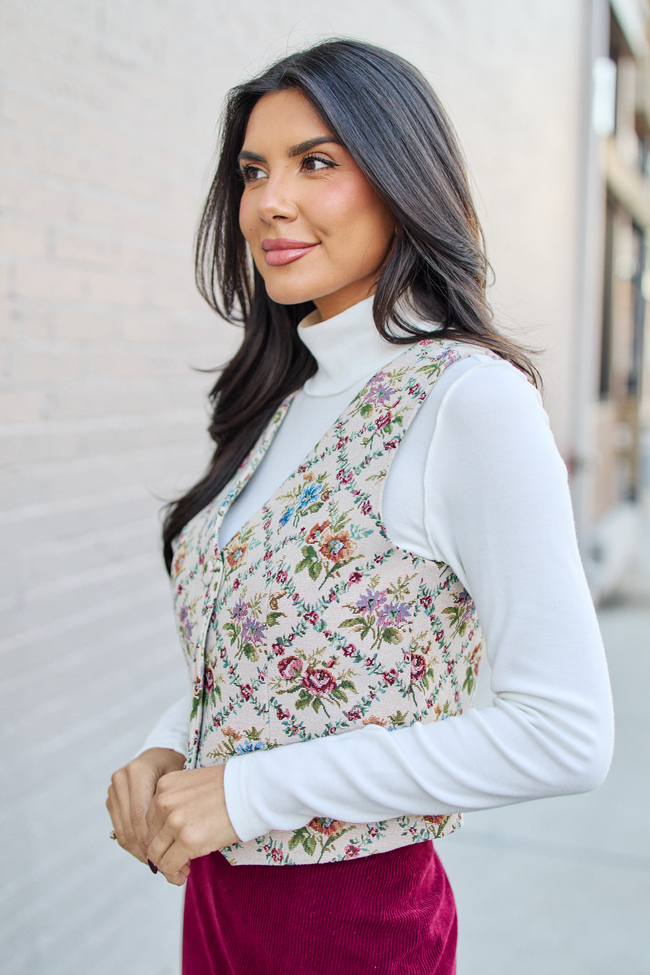 Bellamy Floral Tapestry Vest - Image 4