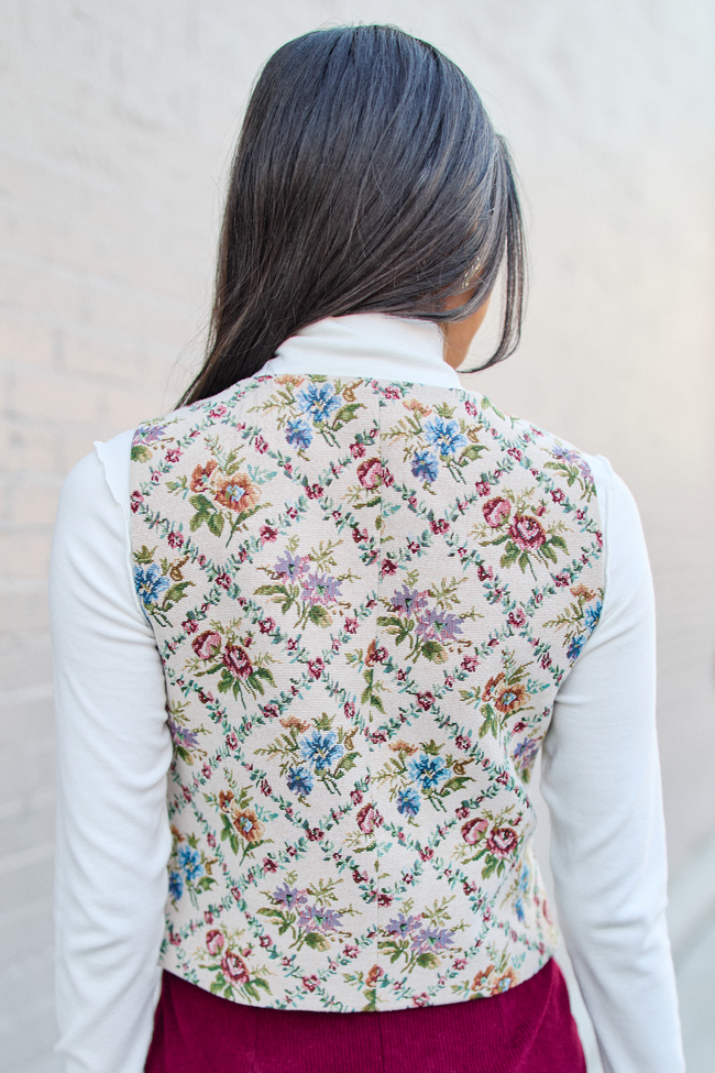 Bellamy Floral Tapestry Vest - Image 5