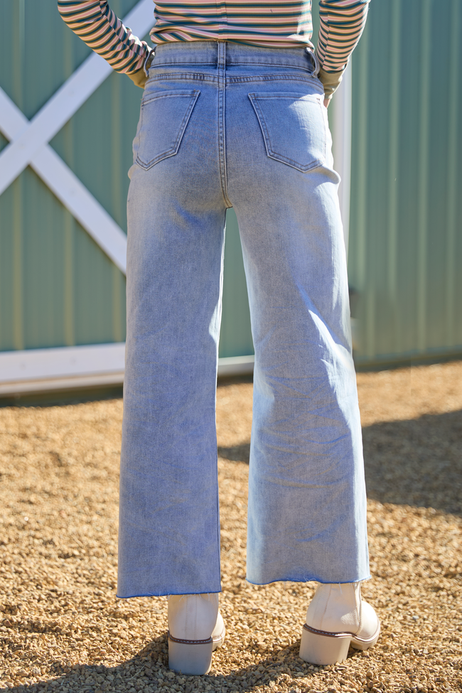 My Favorite Light Wash Wide Leg Jeans - Image 4