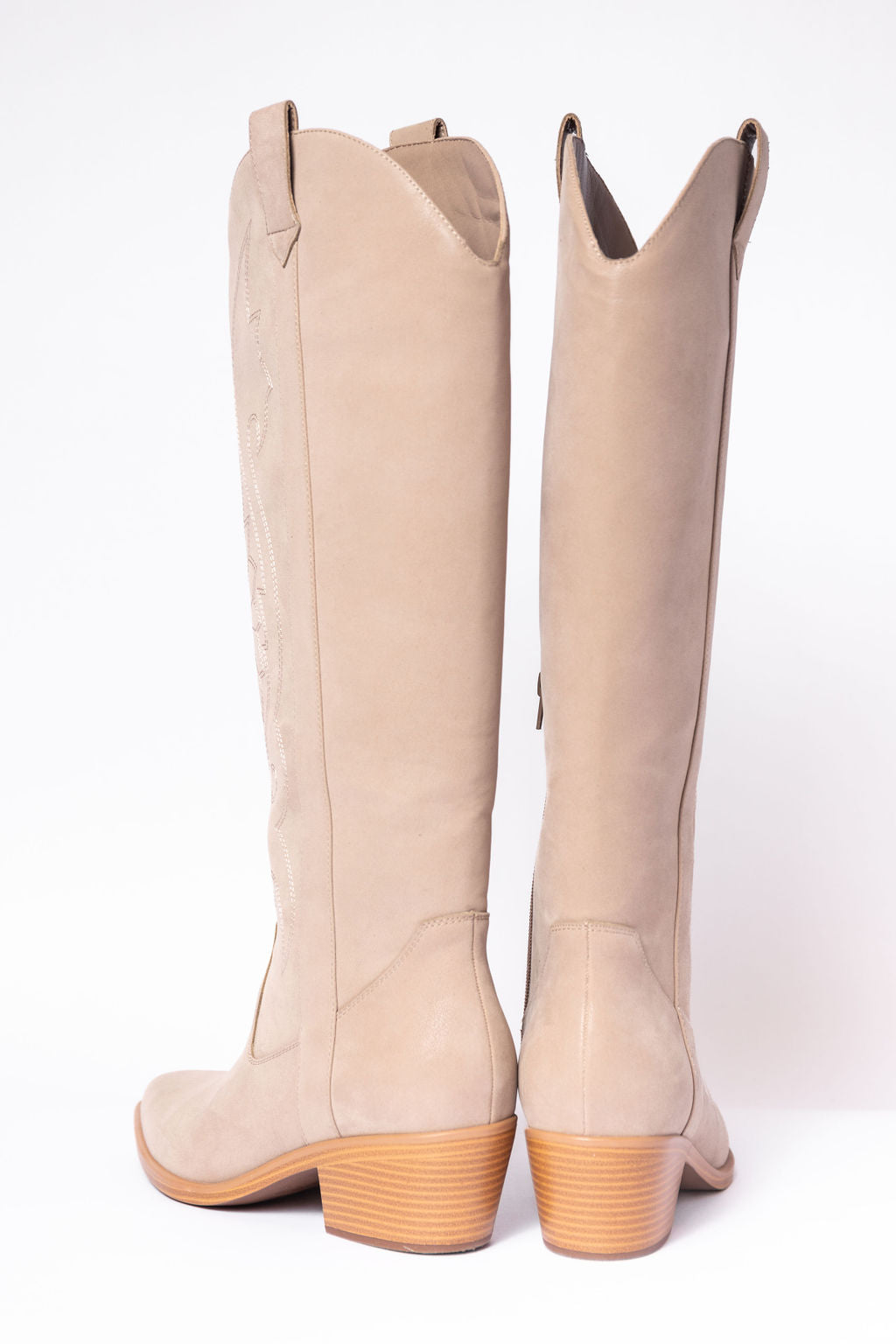 Shania Tan Tall Cowboy Boots - Image 8