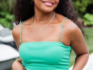 Behind The Times Green Ribbed Square Neck Brami Tank FINAL SALE