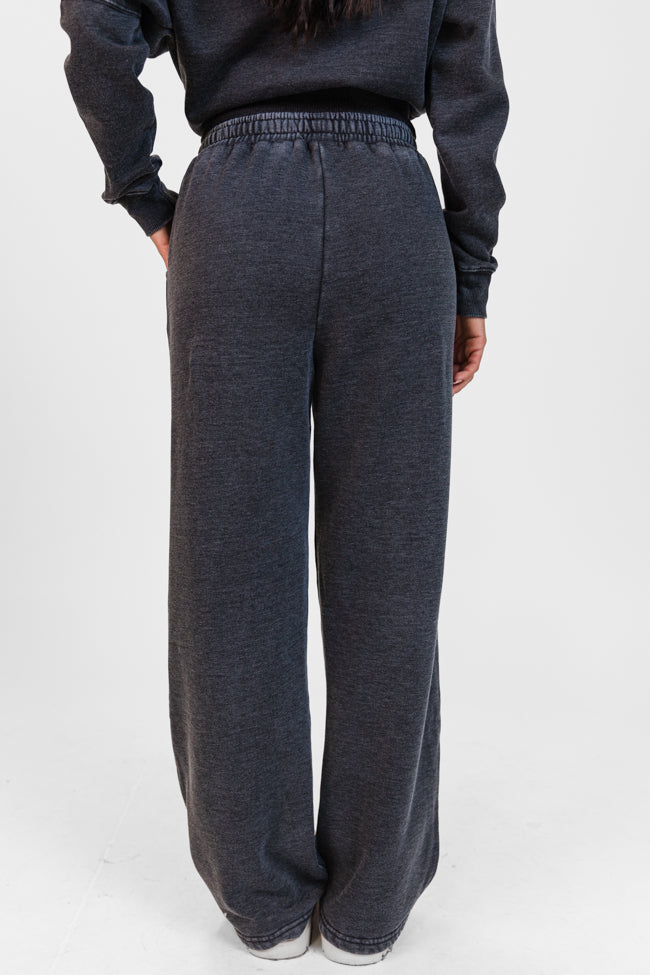 Learn As You Go Black Acid Washed Sweatpants - Image 9
