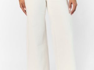 Sutton White Wide Leg Patch Pocket Jeans FINAL SALE