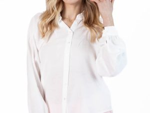Basic Foundation Ivory Button Down Blouse FINAL SALE