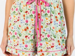 Good To Get Away Botanical Floral Pajama Shorts FINAL SALE