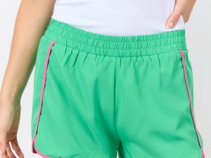 On The Move Green and Pink Running Shorts With Contrast Trim FINAL SALE