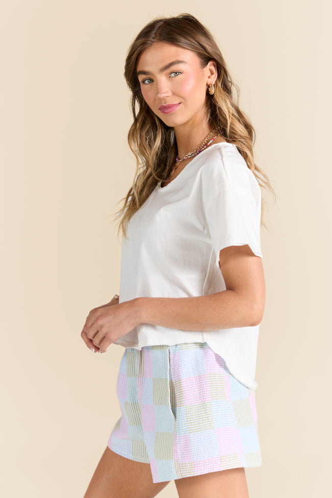 Firm Foundation Ivory Scoop Neck Tee FINAL SALE - Image 3