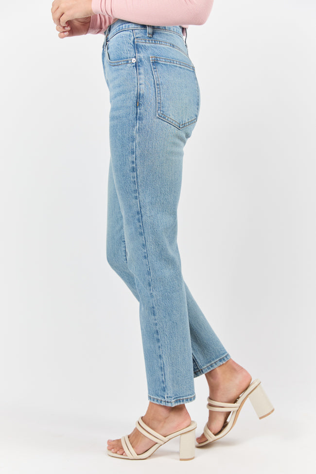 Millie Medium Wash Straight Leg Jeans FINAL SALE - Image 3