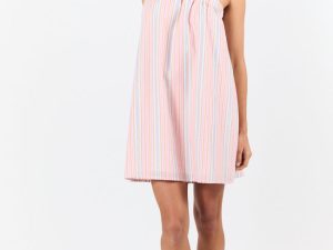 All Day Long Multi Striped One Shoulder Mini Dress FINAL SALE