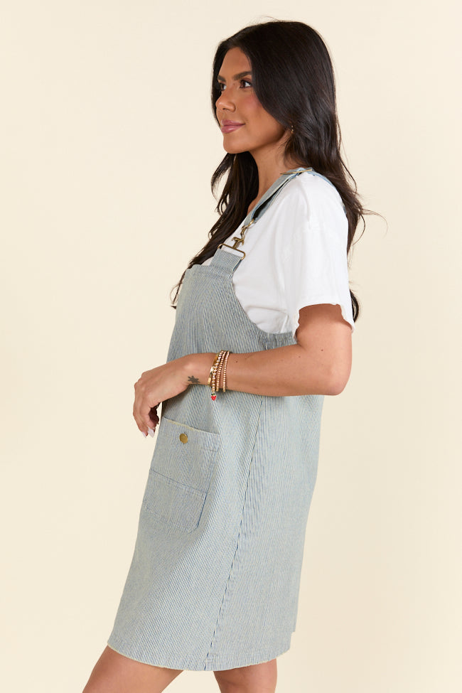 Shelley Striped Overall Dress - Image 3