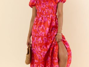 Easy To Impress Purple and Orange Maxi Dress FINAL SALE