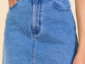 Classic Cut Denim Skirt FINAL SALE