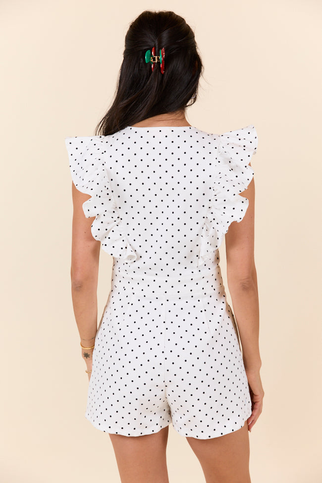 Dot The I Polka Dot Romper FINAL SALE - Image 5