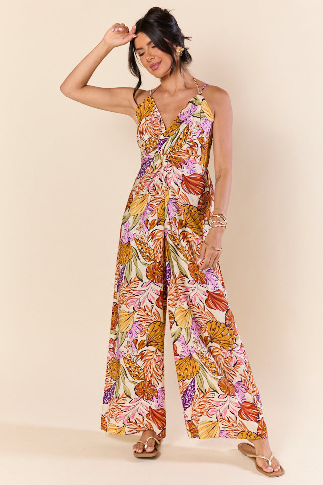 Lush Tropics Tropical Print Jumpsuit FINAL SALE - Image 3