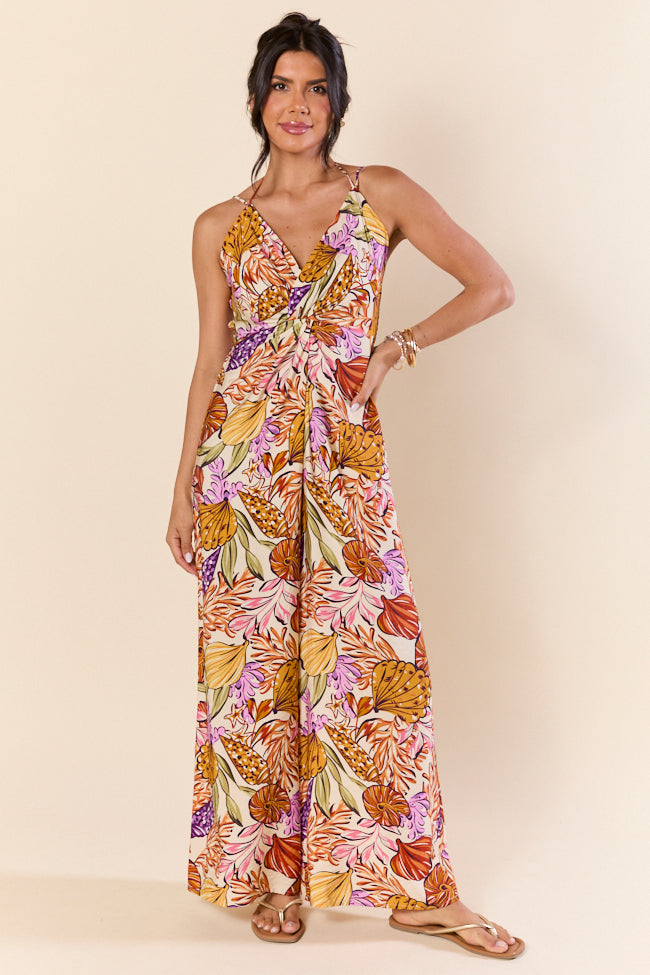 Lush Tropics Tropical Print Jumpsuit FINAL SALE - Image 4