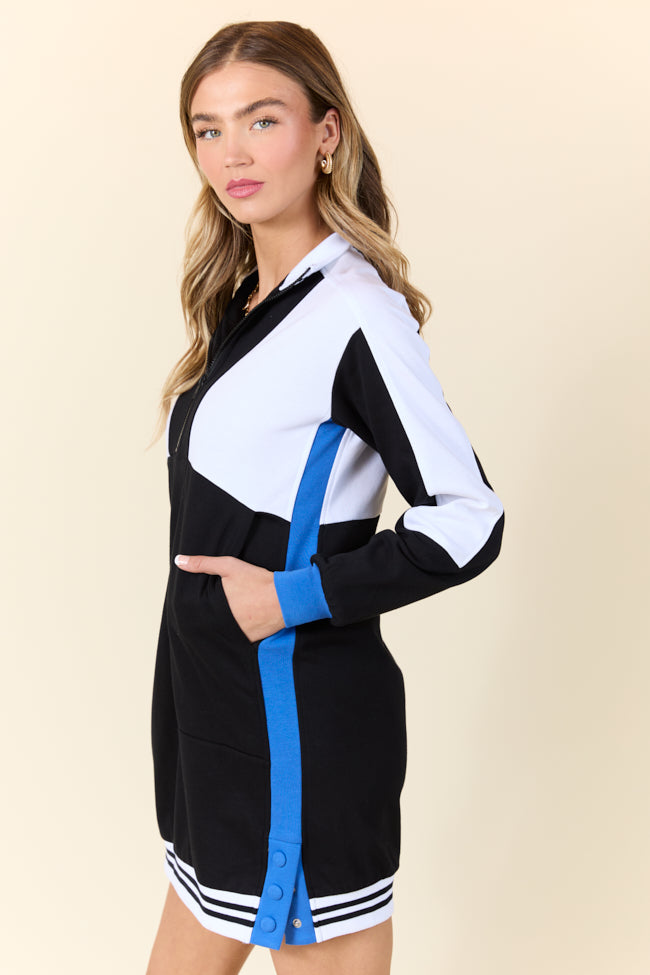 Finish Line Black Casual Long Sleeve Mini Dress FINAL SALE - Image 5