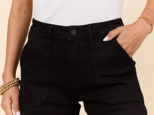 Jennifer Black Denim Utility Shorts FINAL SALE