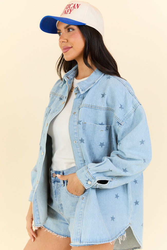 Born To Shine Star Denim Shirt FINAL SALE - Image 6