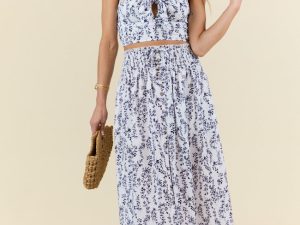 Always Been You Navy Floral Tie Tank Top FINAL SALE