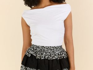 Off Topic Cream Ruched Off The Shoulder Knit Top FINAL SALE