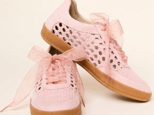 Julie Blush Crochet Detailed Sneakers FINAL SALE