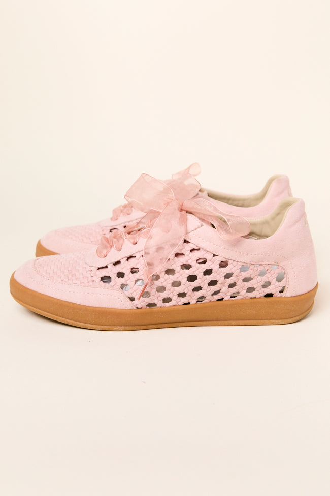 Julie Blush Crochet Detailed Sneakers FINAL SALE - Image 3