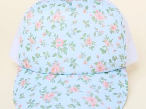Blue Floral Trucker Hat FINAL SALE