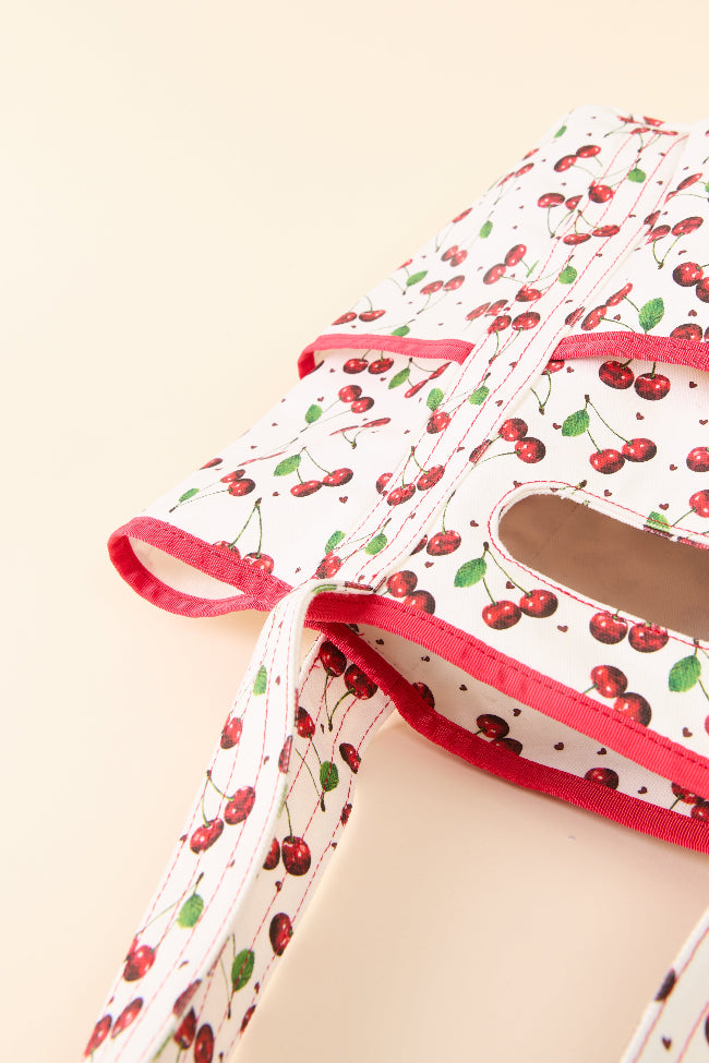 Red Cherries Canvas Tote FINAL SALE - Image 4