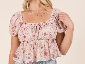 Gabby Ditsy Floral Babydoll Top