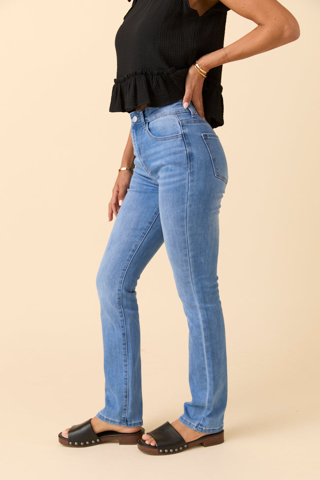 My Favorite Medium Wash Straight Leg Jeans - Image 3