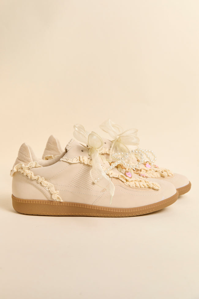 April Cream Shoe Charm Sneakers - Image 4