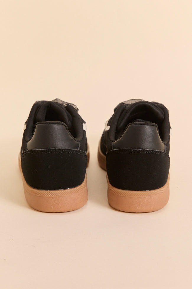 Tiffany Black Lace Trim Sneakers - Image 4