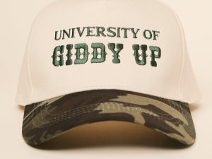 University Of Giddy Up Camo Trucker Hat
