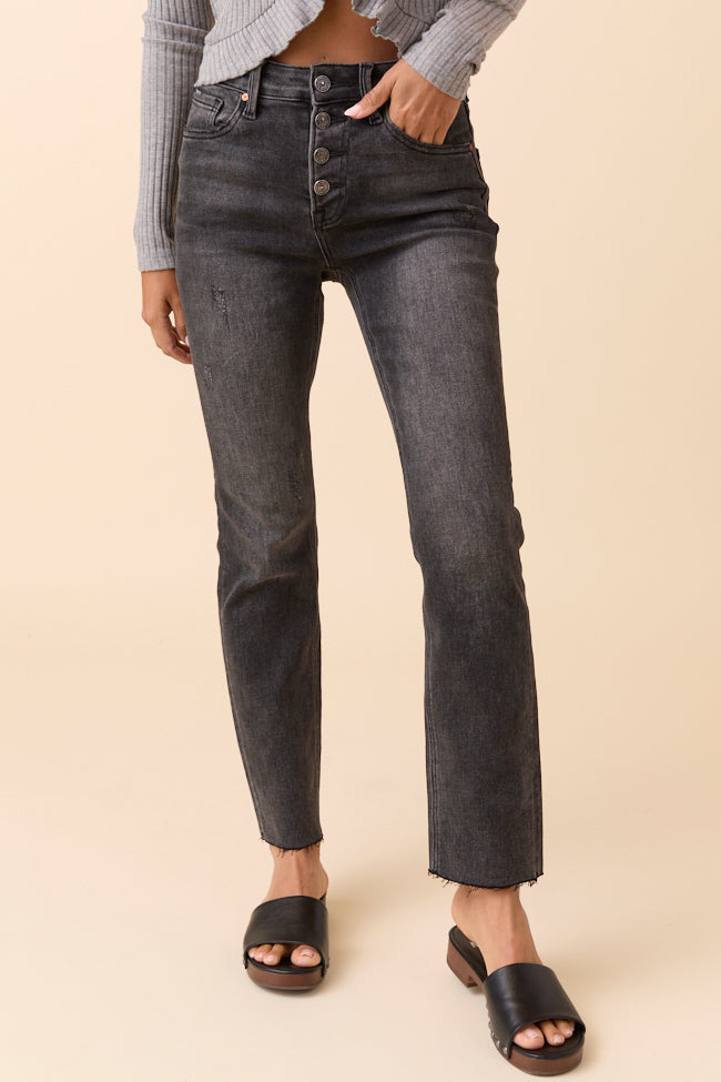 Aurora Black Stone High Rise Skinny Jeans