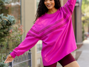 Power Moves Berry Sweatshirt