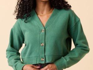 Julianna Forest Green Cardigan