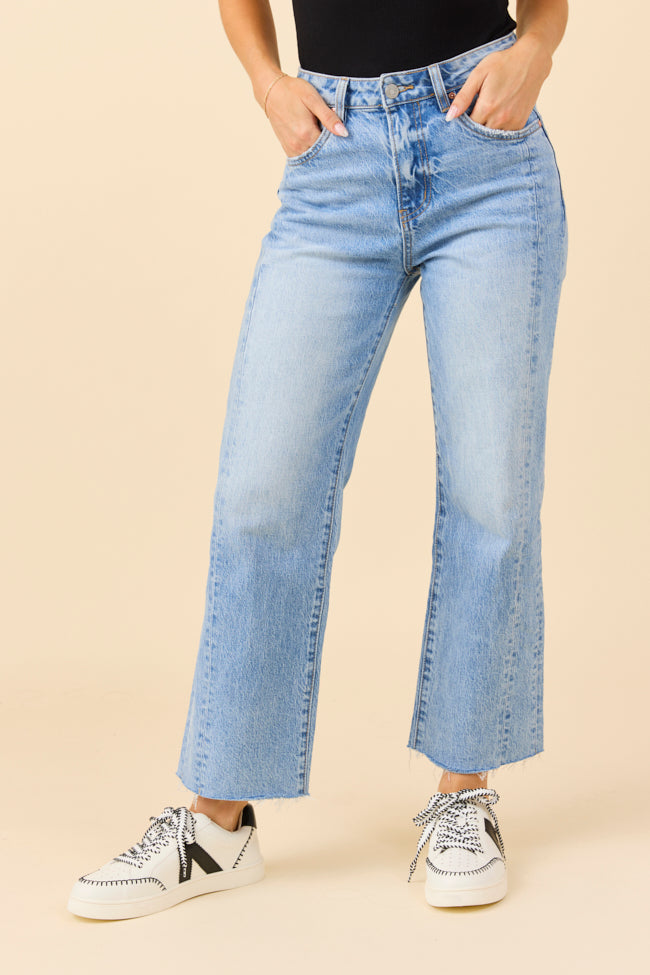 Eliana Medium Wash High Rise Straight Leg Jeans FINAL SALE