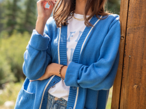 Annalise Blue Cardigan FINAL SALE