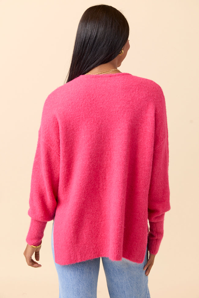 Flora Red Oversized Pullover FINAL SALE - Image 9
