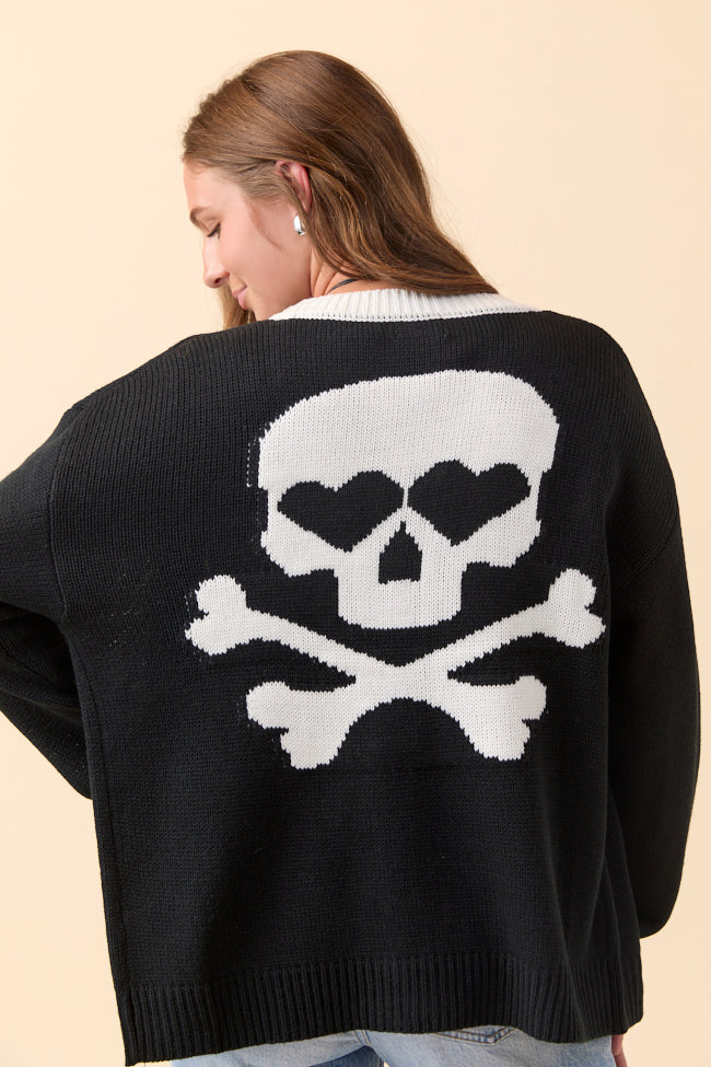 Annabelle Black and White Skull Cardigan FINAL SALE - Image 7