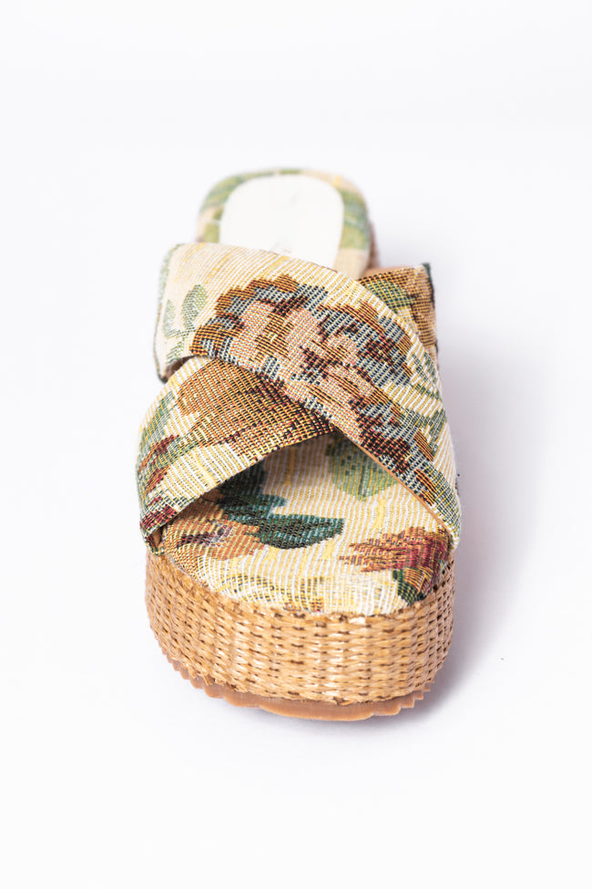 Belle Floral Platform Sandals FINAL SALE - Image 2