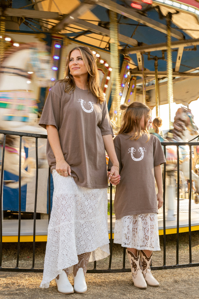 Hot Mess Cowgirl Club Brown Graphic Tee - Image 3