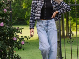 Gretchen Black Plaid Jacket FINAL SALE