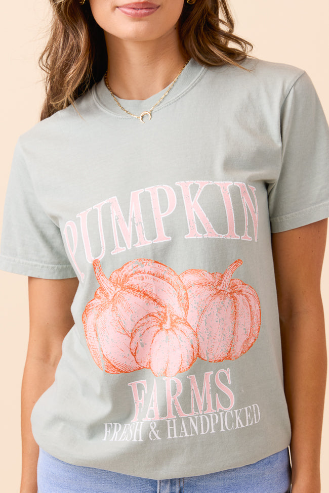 Pumpkin Farms Light Green Graphic Tee - Image 3