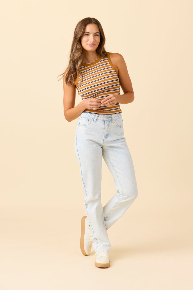 Elizabeth Light Wash Straight Leg Jeans FINAL SALE - Image 3